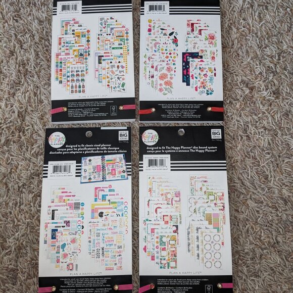 The Happy Planner NWT Set of 4 Sticker Books - Picture 2 of 6